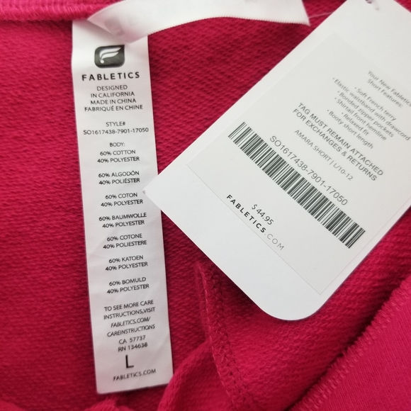 Fabletics Shorts Women's Super Cute, Size L.  A113 - Picture 2 of 4